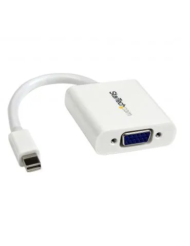 StarTech.com MDP2VGAW adaptor pentru cabluri video 0,13 m Mini DisplayPort VGA (D-Sub) Alb - Tik.ro