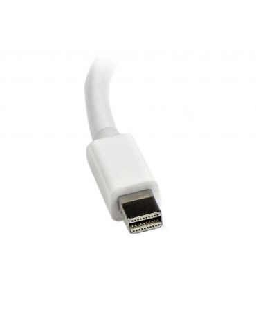 StarTech.com MDP2VGAW adaptor pentru cabluri video 0,13 m Mini DisplayPort VGA (D-Sub) Alb