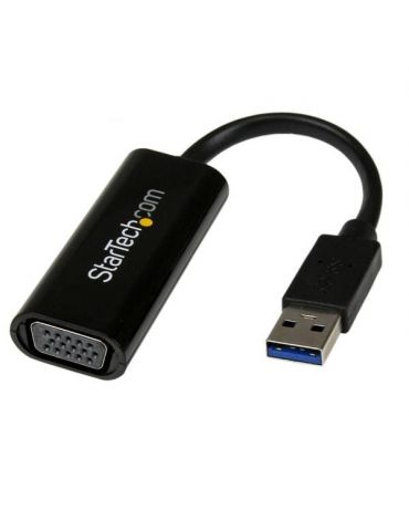 StarTech.com USB32VGAES adaptor grafic USB 1920 x 1200 Pixel Negru - Tik.ro