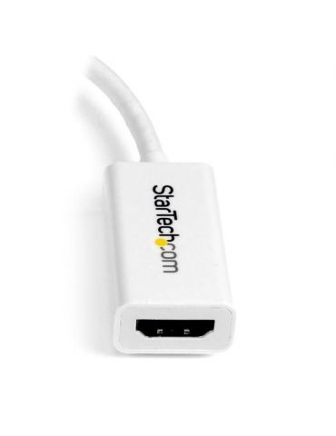 StarTech.com MDP2HD4KSW adaptor pentru cabluri video 0,15 m Mini DisplayPort HDMI Alb
