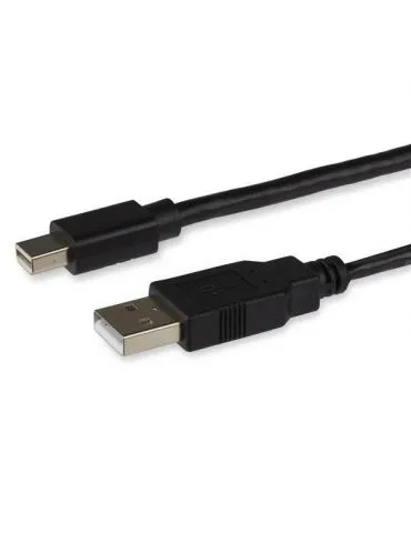 StarTech.com MDP2DVID2 adaptor pentru cabluri video 0,358 m Mini DisplayPort + USB Type-A DVI-I Negru
