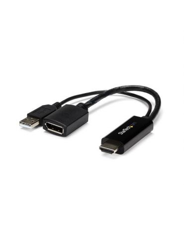 StarTech.com HD2DP adaptor pentru cabluri video Negru - Tik.ro