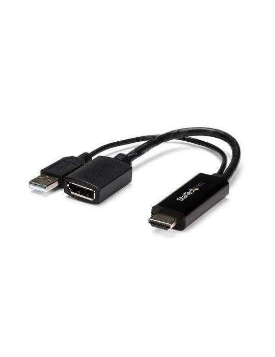 StarTech.com HD2DP adaptor pentru cabluri video Negru