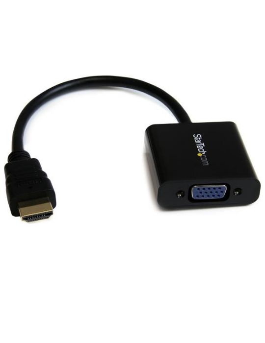 StarTech.com HD2VGAE2 adaptor pentru cabluri video Negru