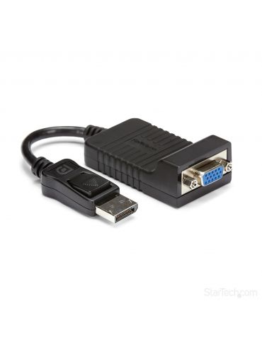 StarTech.com DP2VGA adaptor pentru cabluri video 0,08 m DisplayPort VGA (D-Sub) Negru - Tik.ro