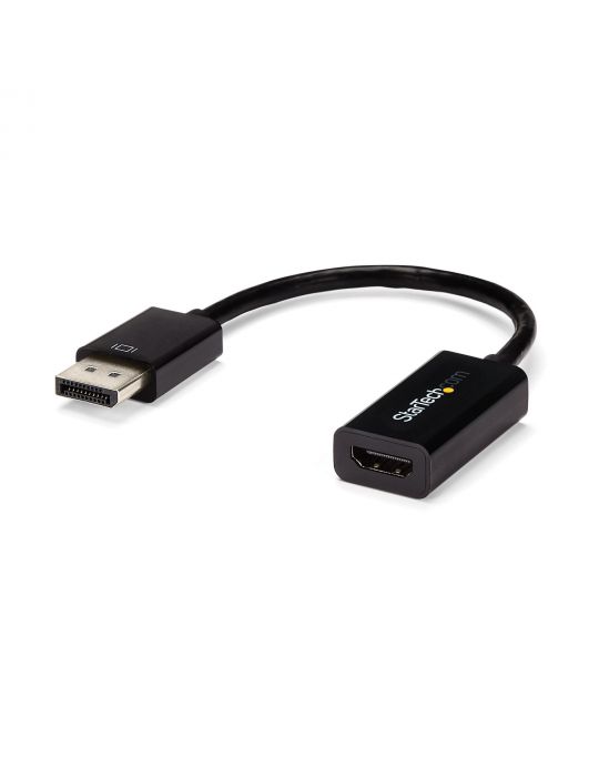 StarTech.com DP2HD4KS adaptor pentru cabluri video 0,15 m DisplayPort HDMI Tip A (Standard) Negru