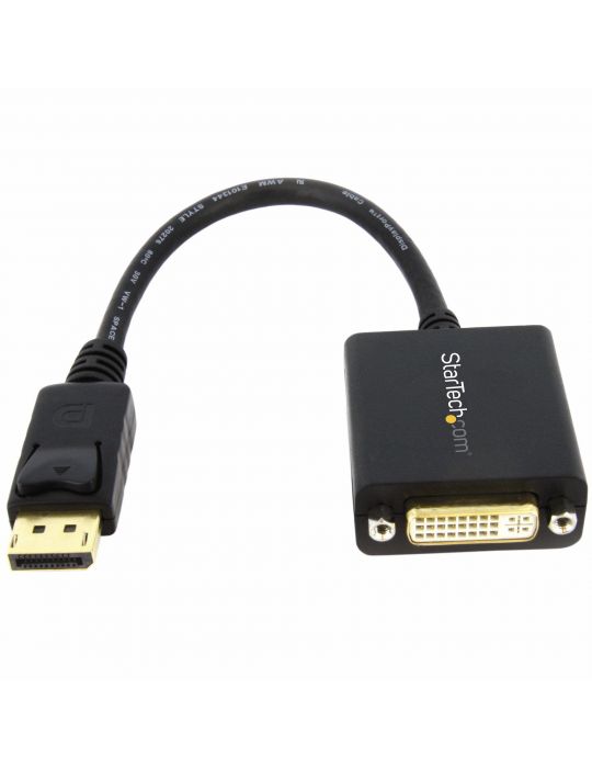 StarTech.com DP2DVI2 adaptor pentru cabluri video 0,152 m DisplayPort DVI-I Negru