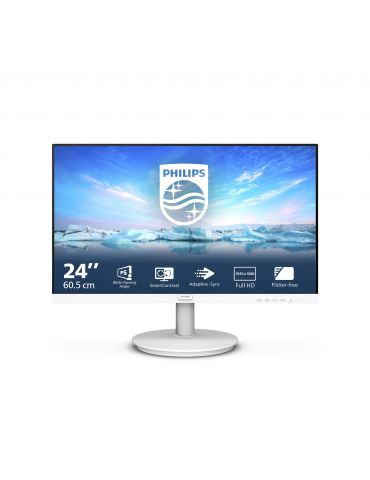 Philips V Line 241V8AW 00 LED display 60,5 cm (23.8") 1920 x 1080 Pixel Full HD Alb