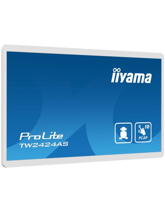 iiyama TW2424AS-W1 Afișaj Semne Panou informare digital de perete 60,5 cm (23.8") Wi-Fi 250 cd m² 4K Ultra HD Negru Ecran