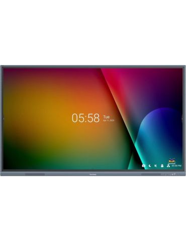 Viewsonic IFP8633-G Afișaj Semne Ecran plat interactiv 2,18 m (86") LED Wi-Fi 450 cd m² 4K Ultra HD Negru Ecran tactil Procesor - Tik.ro