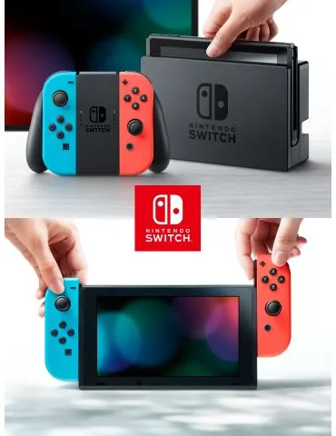 Nintendo Switch consolă portabilă de jocuri 15,8 cm (6.2") 32 Giga Bites Ecran tactil Wi-Fi Albastru, Gri, Roşu