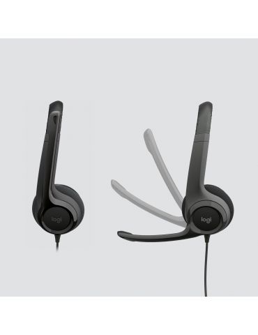 Logitech H390 Căști Prin cablu Bandă de fixare pe cap Birou Call center USB Tip-A Negru