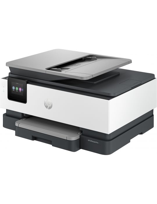 HP OfficeJet Pro Imprimantă HP 8122e All-in-One, Color, Imprimanta pentru Acasă, Imprimare, copiere, scanare, Alimentator