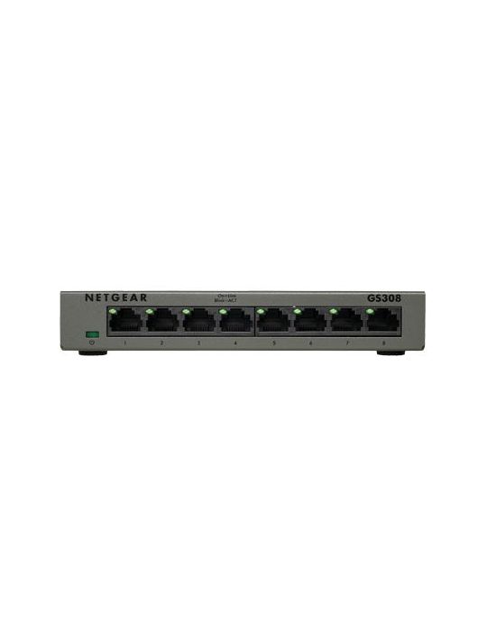 NETGEAR GS308 Fara management Gigabit Ethernet (10 100 1000) Gri