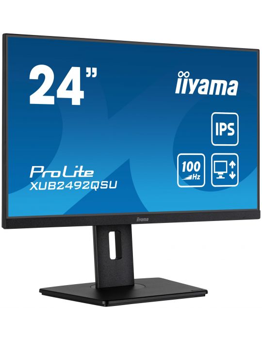 iiyama ProLite XUB2492QSU-B1 monitoare LCD 60,5 cm (23.8") 2560 x 1440 Pixel Wide Quad HD LED Negru