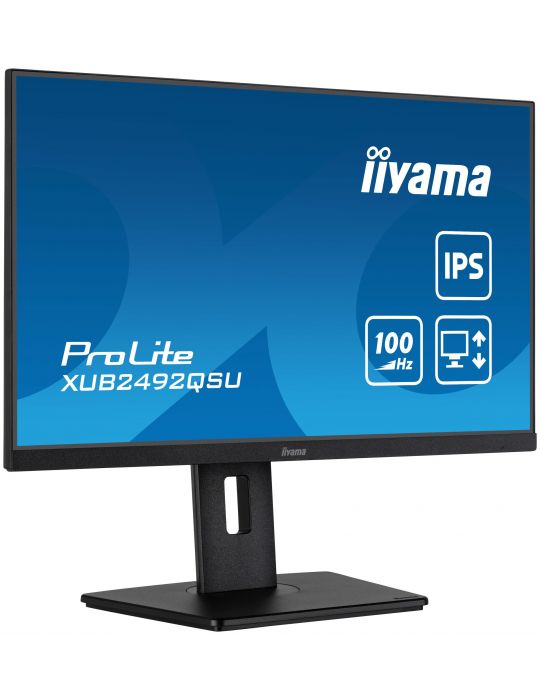 iiyama ProLite XUB2492QSU-B1 monitoare LCD 60,5 cm (23.8") 2560 x 1440 Pixel Wide Quad HD LED Negru