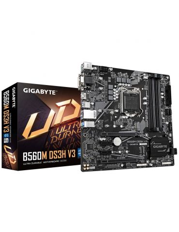Gigabyte B560M DS3H V3 plăci de bază Intel H470 Express LGA 1200 (Socket H5) micro-ATX - Tik.ro