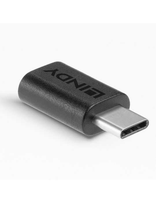 Lindy 41893 adaptor mufă cablu USB 3.2 Type C Negru
