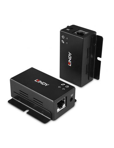 Lindy 43386 repetoare de rețea Transmițător & receptor rețea Negru - Tik.ro