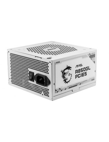 MSI MAG A850GL PCIE5 WHITE unități de alimentare cu curent 850 W 20+4 pin ATX ATX Alb - Tik.ro