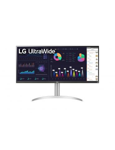 LG 34WQ650-W monitoare LCD 86,4 cm (34") 2560 x 1080 Pixel UltraWide Full HD Negru, Argint - Tik.ro