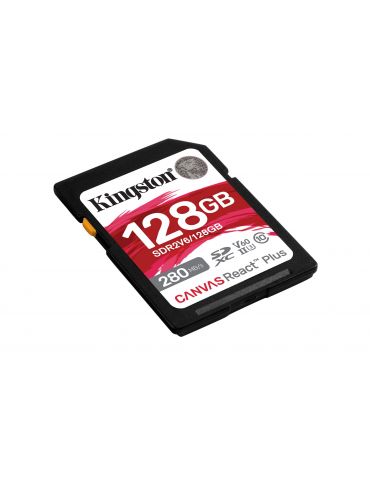 Kingston Technology Canvas React Plus 128 Giga Bites SDXC UHS-II Clasa 10
