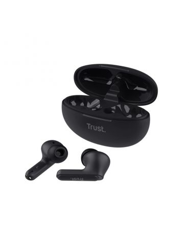 Trust Yavi Căști True Wireless Stereo (TWS) În ureche Apeluri Muzică USB tip-C Bluetooth Negru