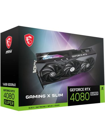 MSI GAMING GeForce RTX 4080 SUPER 16G X SLIM NVIDIA 16 Giga Bites GDDR6X - Tik.ro
