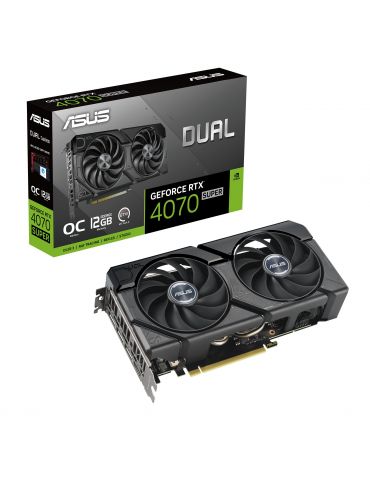ASUS Dual -RTX4070S-O12G-EVO NVIDIA GeForce RTX 4070 SUPER 12 Giga Bites GDDR6X - Tik.ro
