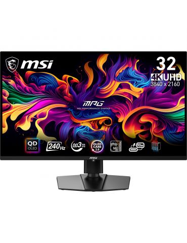 MSI MPG 321URX QD-OLED monitoare LCD 80 cm (31.5") 3840 x 2160 Pixel 4K Ultra HD QDOLED Negru - Tik.ro