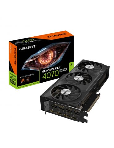 Gigabyte GeForce RTX 4070 SUPER WINDFORCE OC 12G NVIDIA 12 Giga Bites GDDR6X - Tik.ro