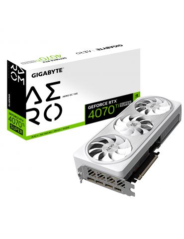 Gigabyte AERO GeForce RTX 4070 Ti SUPER OC 16G NVIDIA 16 Giga Bites GDDR6X - Tik.ro