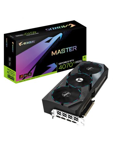 Gigabyte AORUS GeForce RTX 4070 Ti SUPER MASTER 16G NVIDIA 16 Giga Bites GDDR6X - Tik.ro