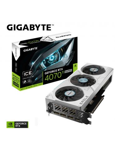 Gigabyte EAGLE GeForce RTX 4070 Ti SUPER OC ICE 16G NVIDIA 16 Giga Bites GDDR6X