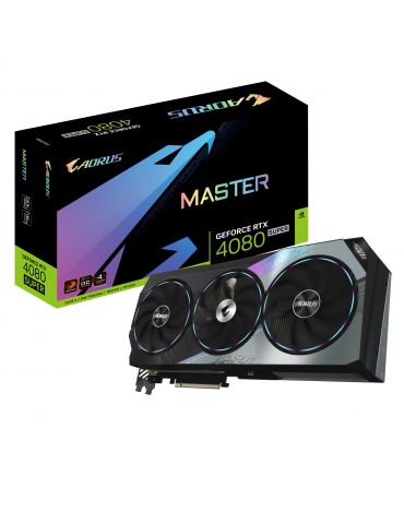 Gigabyte AORUS GeForce RTX 4080 SUPER MASTER 16G NVIDIA 16 Giga Bites GDDR6X - Tik.ro