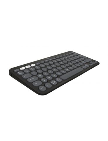 Logitech Pebble Keys 2 K380s tastaturi RF Wireless + Bluetooth QWERTY US Internațional Grafit - Tik.ro