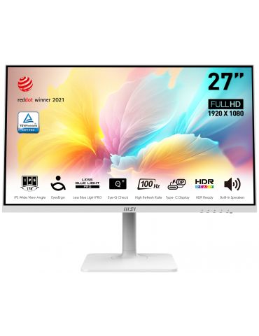 MSI Modern MD2712PW monitoare LCD 68,6 cm (27") 1920 x 1080 Pixel Full HD Alb - Tik.ro