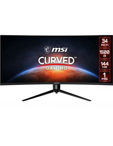 MSI Optix MAG342CQR monitoare LCD 86,4 cm (34") 3440 x 1440 Pixel UltraWide Quad HD Negru - Tik.ro