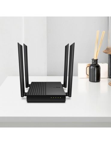 TP-Link ARCHER A64 router wireless Gigabit Ethernet Bandă dublă (2.4 GHz  5 GHz) Negru