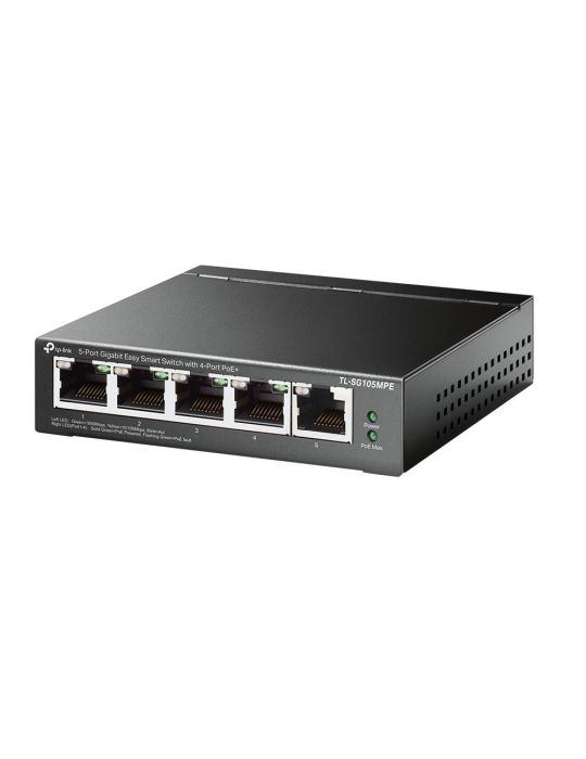 TP-Link TL-SG105MPE switch-uri L2 Gigabit Ethernet (10 100 1000) Power over Ethernet (PoE) Suport Negru