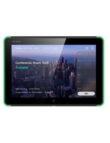 Yealink RoomPanel 20,3 cm (8") 1280 x 800 Pixel 802.11a, 802.11b, 802.11g, Wi-Fi 4 (802.11n), Wi-Fi 5 (802.11ac) - Tik.ro
