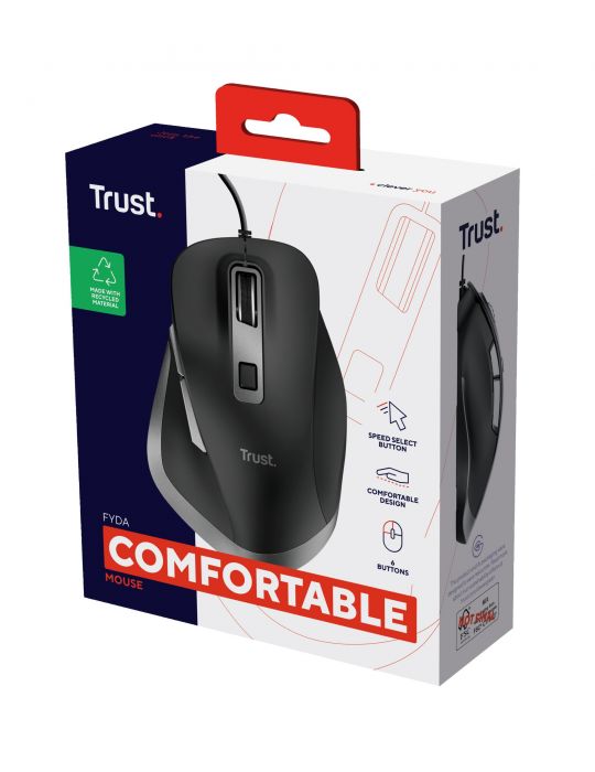 Trust Fyda mouse-uri Mâna dreaptă USB Tip-A Optice 5000 DPI