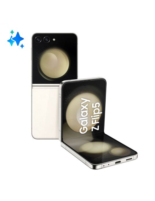 Samsung Galaxy Z Flip5 SM-F731B 17 cm (6.7") Dual SIM Android 13 5G USB tip-C 8 Giga Bites 256 Giga Bites 3700 mAh Cremă
