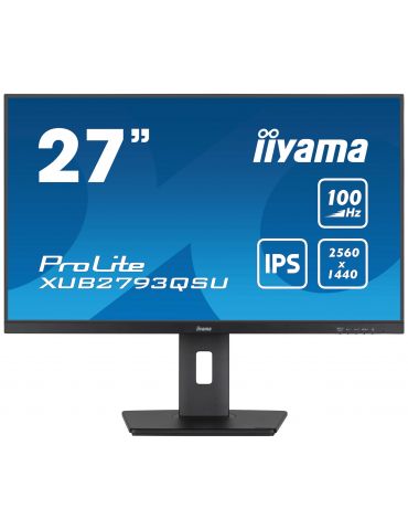 iiyama ProLite XUB2793QSU-B6 LED display 68,6 cm (27") 2560 x 1440 Pixel Quad HD Negru - Tik.ro