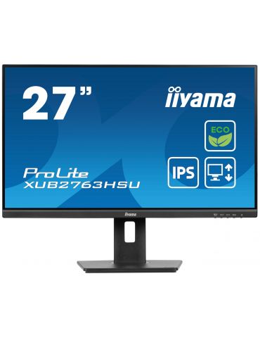 iiyama ProLite XUB2763HSU-B1 monitoare LCD 68,6 cm (27") 1920 x 1080 Pixel Full HD LED Negru - Tik.ro
