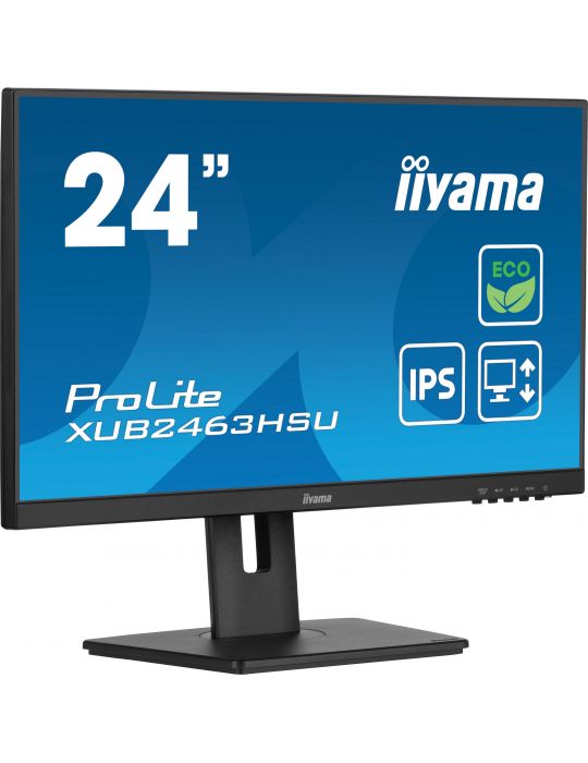 iiyama ProLite XUB2463HSU-B1 monitoare LCD 61 cm (24") 1920 x 1080 Pixel Full HD LED Negru