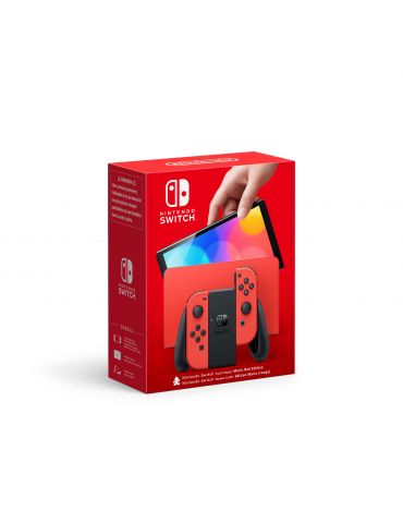 Nintendo Switch - OLED Model - Mario Red Edition consolă portabilă de jocuri 17,8 cm (7") 64 Giga Bites Ecran tactil Wi-Fi Roşu - Tik.ro