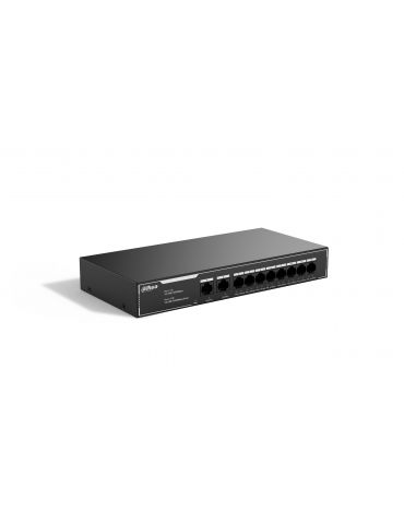 Dahua Technology PoE SG1010LP Fara management L2 Gigabit Ethernet (10 100 1000) Power over Ethernet (PoE) Suport Negru - Tik.ro