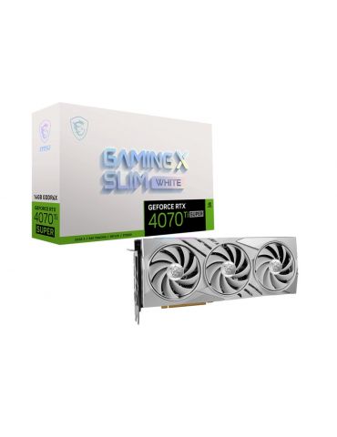 MSI GeForce RTX 4070 Ti SUPER 16G GAMING X SLIM WHITE NVIDIA 16 Giga Bites GDDR6X - Tik.ro