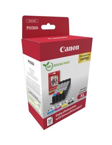 Canon 0332C006 cartușe cu cerneală 4 buc. Original Productivitate Înaltă (XL) Negru, Cyan, Magenta, Galben